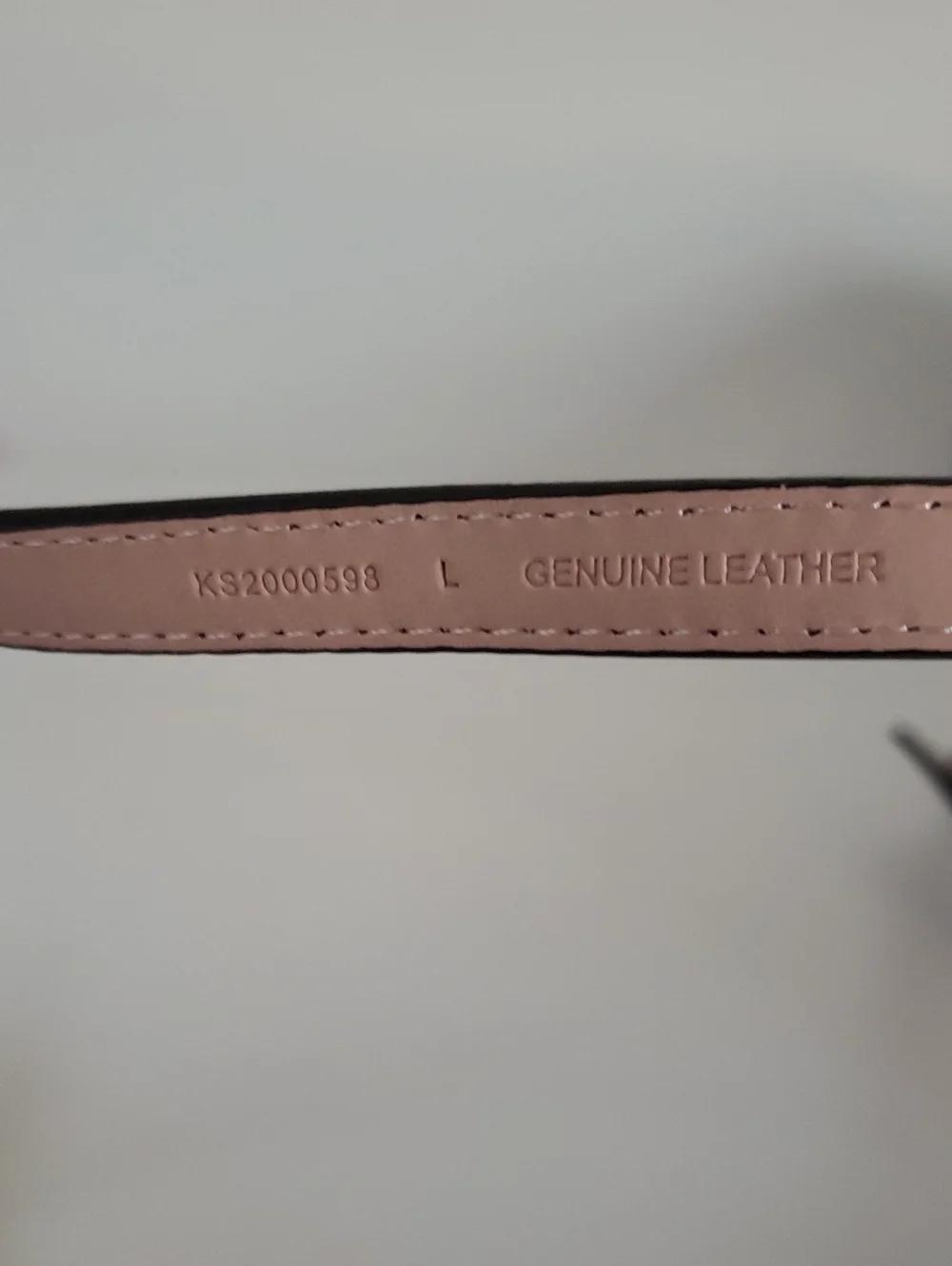 Kate Spade Bow Accent Adjustable Women's Belt in Pink and Brown, Large